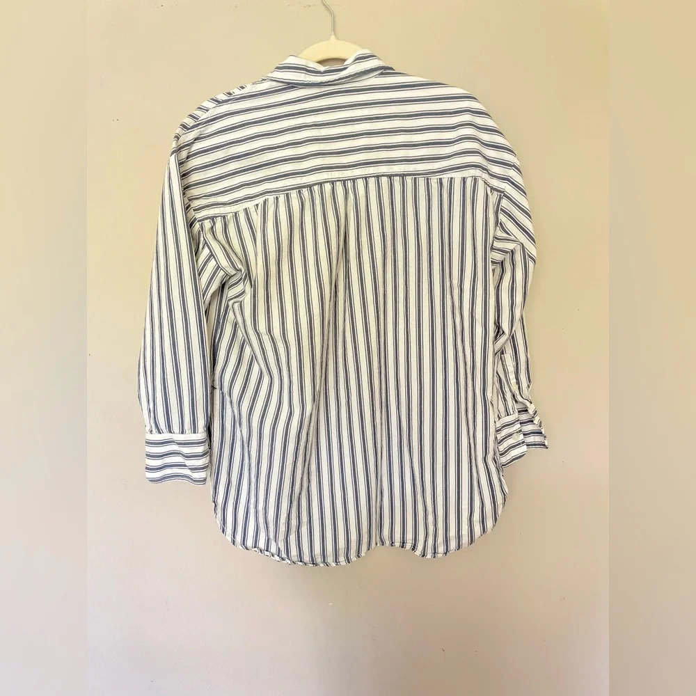 Anthropologie Maeve The Bennet Oversized Button Down Shirt - Picture 5 of 5